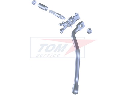 Páka ruční s vahadlem dolní -B- RINGFEDER typ 5050